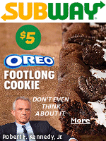 The Subway cookie base is topped with OREO pieces, vanilla cream, and more OREO cookie pieces. Those layers add both extra sweetness and texture. The additional vanilla cream ensures that the sweetness balances the rich chocolate. Anyone who licks the cr�me of an OREO will appreciate the extra layer.